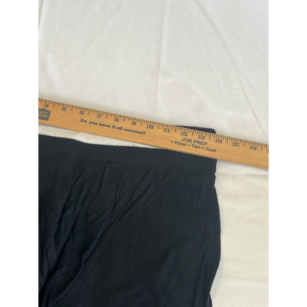 Michael Michael Kors Black Knit Jogger Pants White Stripe QH93BJJ04A Medium - Picture 5 of 9